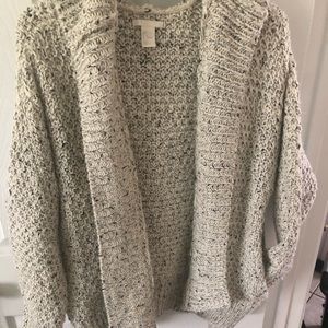 SOLD White Hooded Sweater
